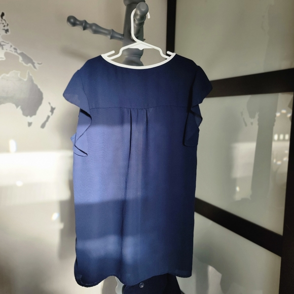 XS Navy Tommy Hilfiger Blouse - Picture 6 of 8